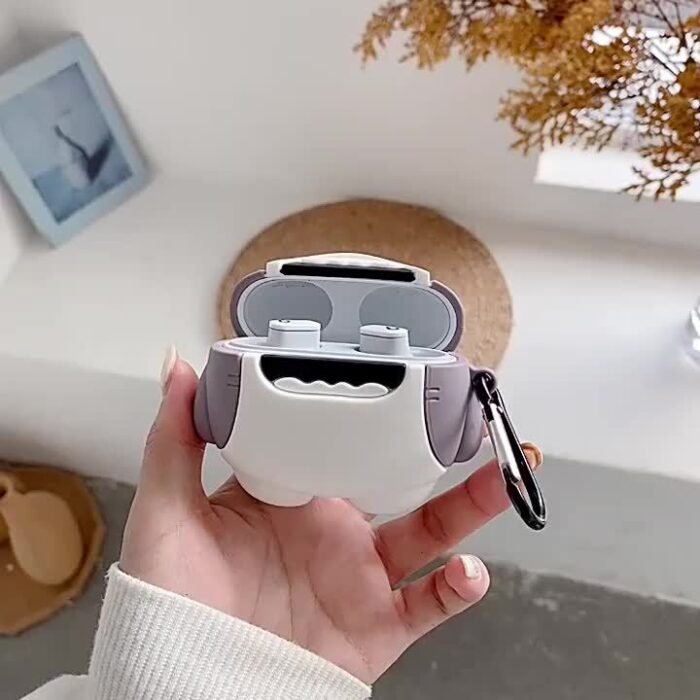 [Cute Shark] 3D cute cartoon shark shape soft silicone wireless earphone case | for Airpods 1/ 2/ 3/ Pro - Image 12