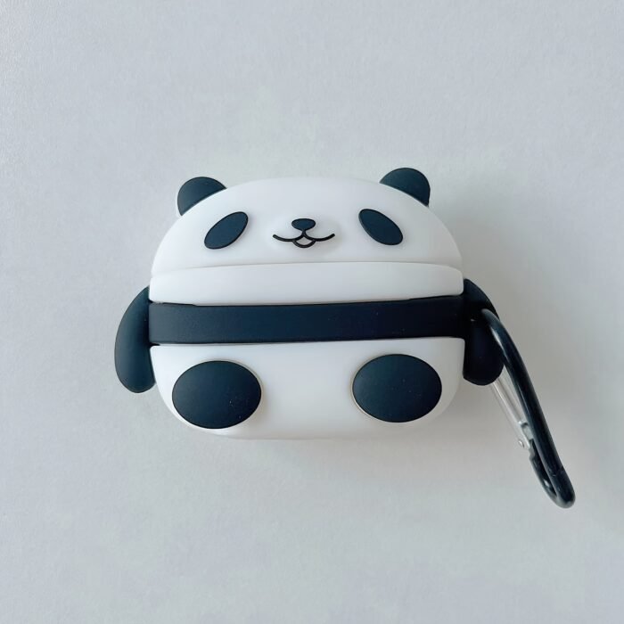 Protective Case Silicone Shell for AirPods 1/AirPods 2 Personality Simple Silicone Anti-fall Storage Box Fat Panda with Buckle for AirPods Pro/AirPods Pro 2/for AirPods 3 Cartoon Anti-fall Soft Shell Couple Gift Small Gift - Image 8