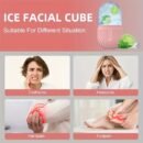 1pc Silicone Ice Roller for Face - Odorless, Battery-Free, Manual Cooling Facial Massage Tool, Ideal for Soothing Skin, Enhances Serotonin Production, Soothing Skincare|Odorless Design|Silicone Constructio