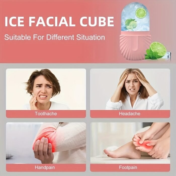 1pc Silicone Ice Roller for Face - Odorless, Battery-Free, Manual Cooling Facial Massage Tool, Ideal for Soothing Skin, Enhances Serotonin Production, Soothing Skincare|Odorless Design|Silicone Constructio - Image 3