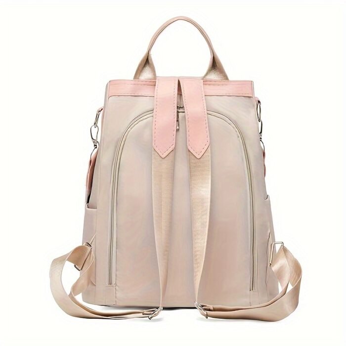 Ethnic-Inspired 3D Floral Embroidery Backpack for Women - Soft Nylon, Casual Style, Utility Pocket, Non, Black, Beige, Blue, Casual Travel Bag|Ethnic Embroidery Bag|Durable Zipper Closure, Backpack - Image 10
