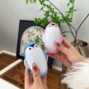 1pc Cute Penguin Silicone Pet Hair Remover Roller, Reusable, Washable, Strong Adhesion, No Odor, for Cats and Dogs, Furniture and Clothing Hair Cleaner