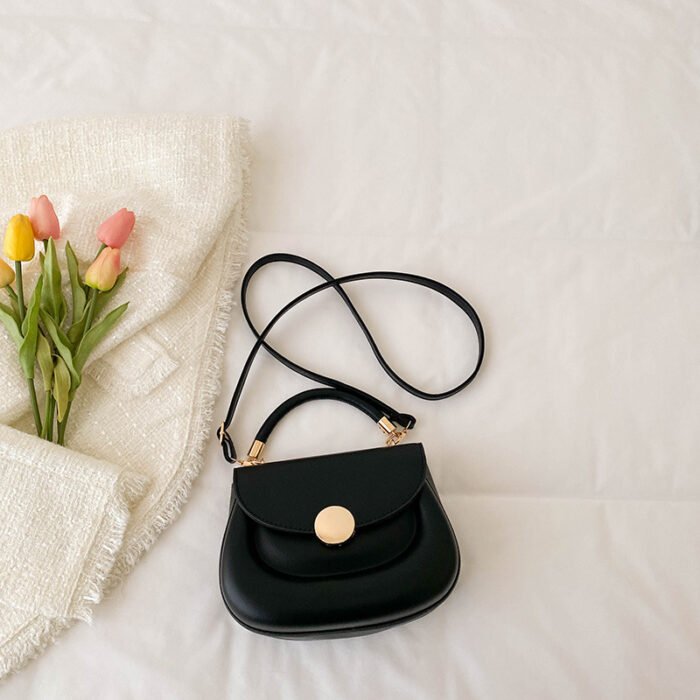 Women'S Stylish Small Crossbody Bag - Chic Shoulder Purse with Magnetic Closure, Golden-Tone Hardware & Cream/Black Color Options, Perfect for Everyday Use, Crossbody Purse, Minimalist Handbag, Elegant Design - Image 9