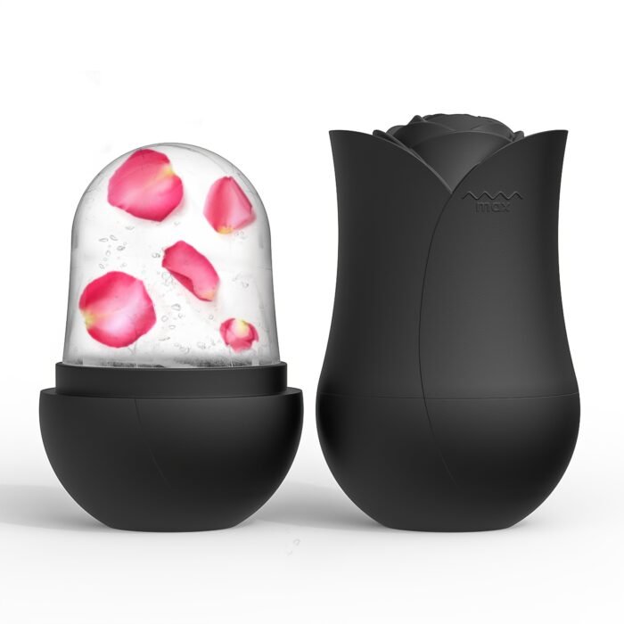 1pc XKMIESS Silicone Ice Roller for Face – 3D Rose Flower Design, Manual Cooling Facial Massager, Oil-Free Skin Care Tool for Refreshing & Soothing Skin, Face Massage Tool | Elegant Design | Silicone Material, Facial Massage Tool - Image 6
