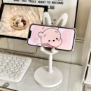 Adjustable Cute Bunny Phone Stand - Cartoon Rabbit Design, EVA Material, Universal Tablet Holder - Ideal for Desk, Gift for Easter, Valentine's, Thanksgiving, Mother's, Father'S Day, Christmas, Bunny Accessories