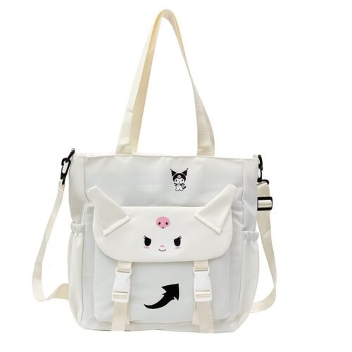 [Lavender Cat Backpack] Lightweight Lavender Cat Pattern Backpack | Adjustable Straps, Multiple Compartments & Zipper Pockets, Canvas Material, Ideal for Daily Commute and Women's Fashion, Casual Shoulder Bag, Trendy Accessory, Backpack for Travel