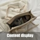 Elegant Woven Tote Bag with Floral Accent - Large Capacity, Rectangular Shape, Zipper Closure, Polyester Lining, Available in Beige, Green, and Cream, Perfect for Beach and Summer Outings, Beach Tote Bag|Elegant Tote Bag|Zippered Closure, Beach Bag