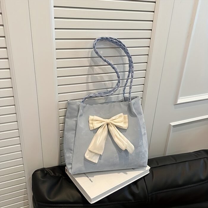 [New Fashionable Bow Bag] 2024 New Fashionable Influencer Student Bow Large Bag | Versatile Women's Crossbody Shoulder Bag - Image 10