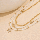 3pcs Dainty Layered Necklace Set for Women- Resin Material Handmade Seaside Shell & Starfish Pendant Multilayer, Perfect for Summer Beach Vacation, Beach Accessories