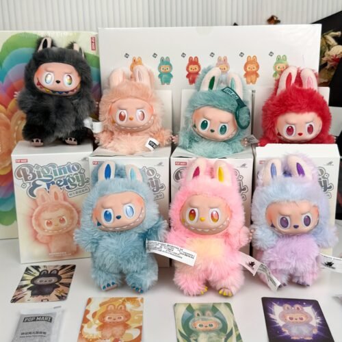 POP MART Labubu 3.0 Enamel Doll Plush Toy - High-Energy Mystery Box Gift with 6 Unique Character Designs, Soft Polyester Fabric, Cute Animal-Themed Accessories for Fans & Collectors, Fan Merchandise, Playful Design, Detailed Craftsmanship