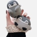 [Penguin Case] Silicone Penguin Protective Case | 1pc for Airpods 3/Pro, Dropproof Headphone Cover, Cute Animal Design, 1/2 Apple Compatible, Durable Protective Accessory