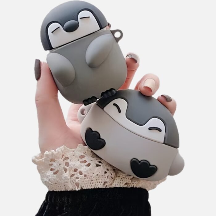 [Penguin Case] Silicone Penguin Protective Case | 1pc for Airpods 3/Pro, Dropproof Headphone Cover, Cute Animal Design, 1/2 Apple Compatible, Durable Protective Accessory - Image 15