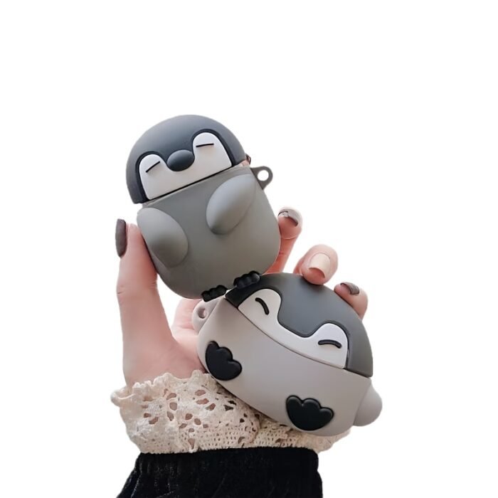 [Penguin Case] Silicone Penguin Protective Case | 1pc for Airpods 3/Pro, Dropproof Headphone Cover, Cute Animal Design, 1/2 Apple Compatible, Durable Protective Accessory - Image 14