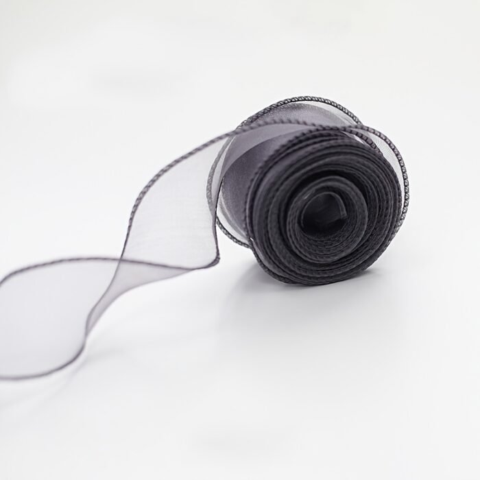 9.14 meter Sheer Chiffon Ribbon - Elegant Organza Satin for Gift Wrapping, Cake Decorating, Bouquets, Wedding Crafts & DIY Projects - Available in Gray, White, Pink, Red, Green, Golden, Black, Festive Decorating | Flowing Texture Ribbon | Organza Satin Ribbon - Image 15