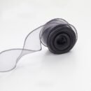 9.14 meter Sheer Chiffon Ribbon - Elegant Organza Satin for Gift Wrapping, Cake Decorating, Bouquets, Wedding Crafts & DIY Projects - Available in Gray, White, Pink, Red, Green, Golden, Black, Festive Decorating | Flowing Texture Ribbon | Organza Satin Ribbon