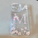 Space Shell Transparent Flower Letter MTPU Anti-Fall Full Coverage Precision Protective Case for Apple iPhone6/7/8/X/Xs/Xr/Xs Max/11/12/13/14/15/16Pro Max