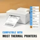 [500 Thermal Label Printing Paper] 500pcs, 4×6in Thermal Label Printing Paper, Transportation Waybill Printing Paper, Self-adhesive Stickers, 500 Labels/roll