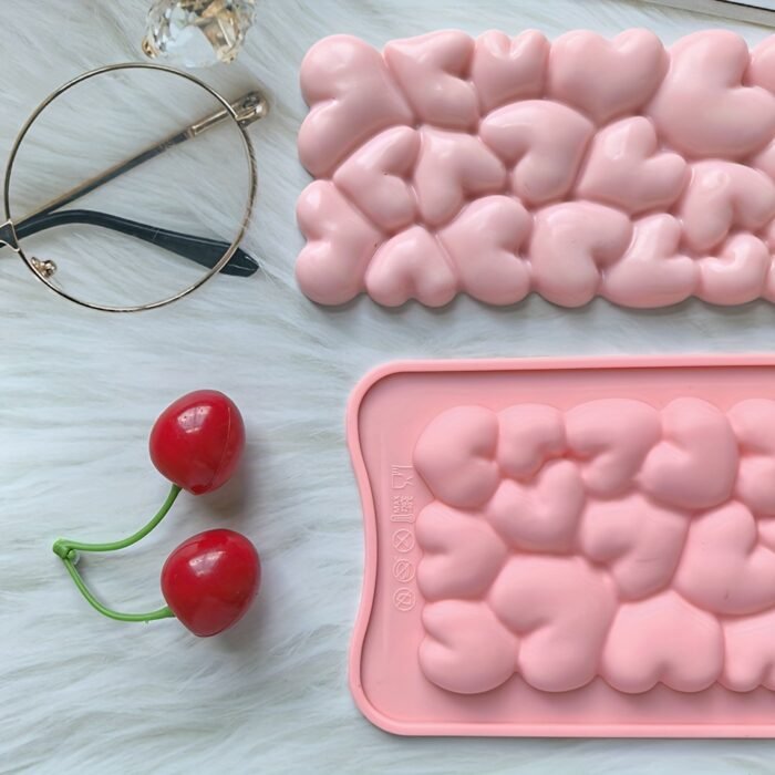 [Pink Heart Chocolate Mold] BPA-Free, 3D Love Design 1pc Pink Heart-Shaped Silicone Chocolate Mold | Ideal for Valentine's & Thanksgiving, DIY Candy Gifts & Cake Decorations - Image 8