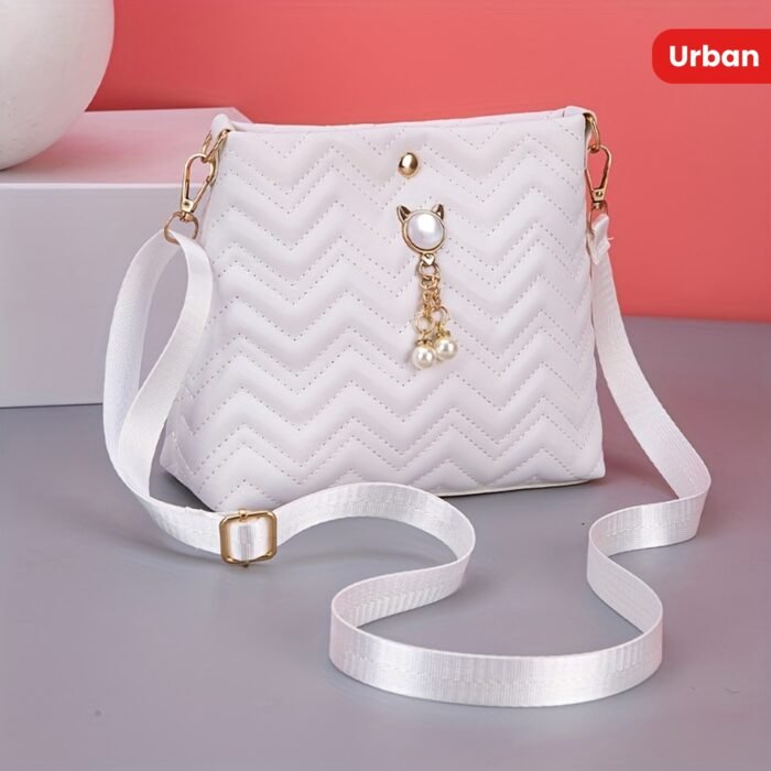 Chic Quilted Bucket Crossbody Bag - Fashionable Mini Purse for Women - Versatile Shoulder Handbag with Stylish Quilting Design - Image 24