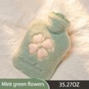 Cozy Hot Water Bottle with Soft Cover - 17.63oz/35.27oz, Durable & Easy-to-Use for Warmth