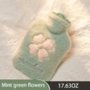 Cozy Hot Water Bottle with Soft Cover - 17.63oz/35.27oz, Durable & Easy-to-Use for Warmth