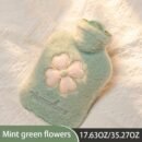 Cozy Hot Water Bottle with Soft Cover - 17.63oz/35.27oz, Durable & Easy-to-Use for Warmth