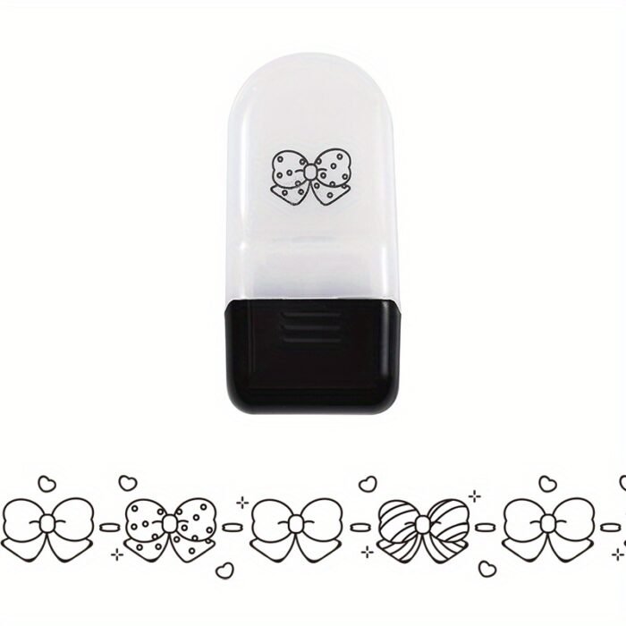 Creative Cartoon Flower Rolling Stamp - DIY Graffiti Seal for Journals & Crafts, Rectangular Plastic Art Supplies - Image 11