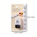 Creative Cartoon Flower Rolling Stamp - DIY Graffiti Seal for Journals & Crafts, Rectangular Plastic Art Supplies
