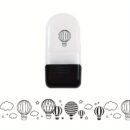 Creative Cartoon Flower Rolling Stamp - DIY Graffiti Seal for Journals & Crafts, Rectangular Plastic Art Supplies