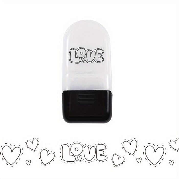 Creative Cartoon Flower Rolling Stamp - DIY Graffiti Seal for Journals & Crafts, Rectangular Plastic Art Supplies - Image 9