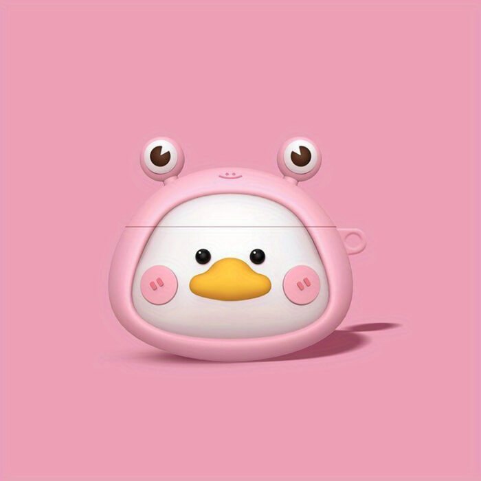 Adorable 3D Frog & Duck Cartoon Silicone Case for Apple for Airpods 1/2/Pro - Perfect Birthday or Easter Gift for Youngsters and Loved Ones - Image 5
