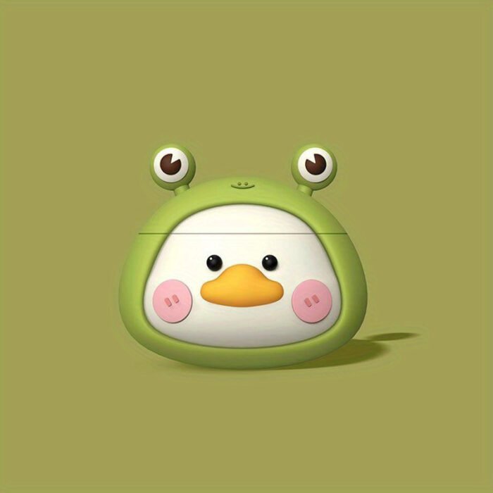 Adorable 3D Frog & Duck Cartoon Silicone Case for Apple for Airpods 1/2/Pro - Perfect Birthday or Easter Gift for Youngsters and Loved Ones - Image 7