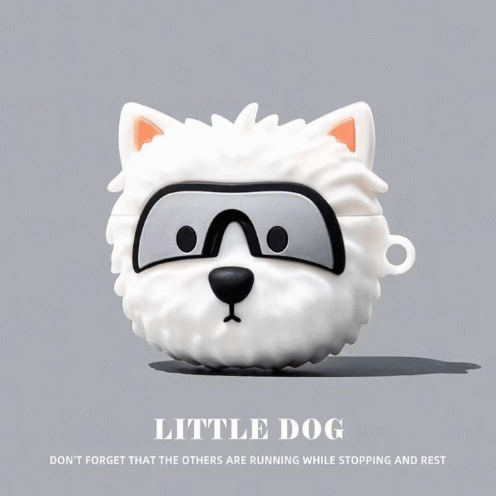 Cute Pilot Dog Cartoon Case for Airpods 1/2/3 Pro/Pro 2 - Give your earphones some protection! KTK218