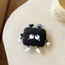 Cute Black Earphone Case For Airpods Pro Wireless Silicone Case