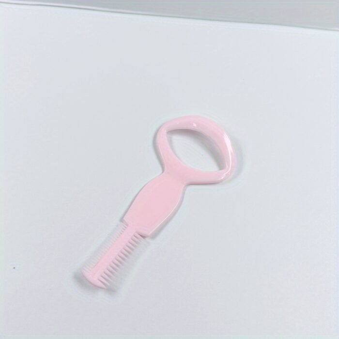 Eyelash Curler with Mascara Shield Guard - Pink ABS Plastic, Silicone Bristles, Ideal for Perfecting Eyelash Application, Eyelash Care Tool | Stylish Eyelash Curler | Durable Makeup Tool - Image 6