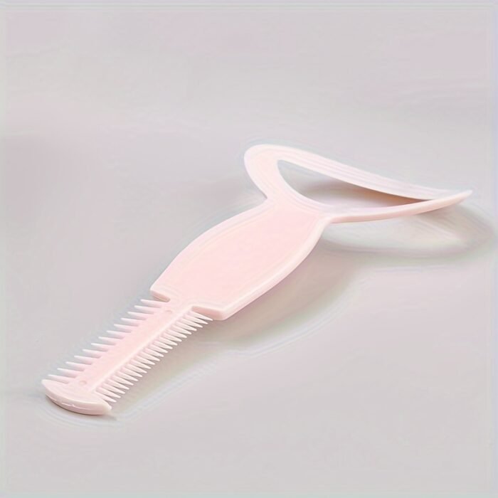 Eyelash Curler with Mascara Shield Guard - Pink ABS Plastic, Silicone Bristles, Ideal for Perfecting Eyelash Application, Eyelash Care Tool | Stylish Eyelash Curler | Durable Makeup Tool - Image 2