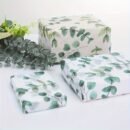 50pcs Eucalyptus Leaf Print Tissue Paper - Translucent Green Gift Wrap for Weddings, Birthdays & More