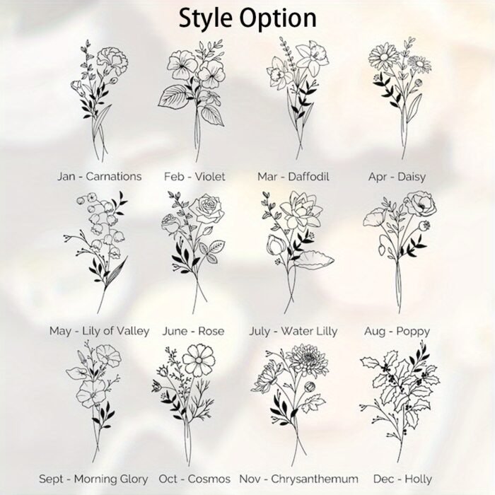 1pc Personalized Engraved Stainless Steel Compact Mirror with Birth Flower Design - Custom Name Gift for Women, Bridesmaid Proposal Wedding Birthday Christmas Present, Elegant Portable Pocket Mirror for Her, Personalized Gift | Elegant Pocket Mirror | Engraved Accessory - Image 9