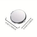 1pc Personalized Engraved Stainless Steel Compact Mirror with Birth Flower Design - Custom Name Gift for Women, Bridesmaid Proposal Wedding Birthday Christmas Present, Elegant Portable Pocket Mirror for Her, Personalized Gift | Elegant Pocket Mirror | Engraved Accessory