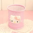 For Hello Kitty Pink Mesh Pencil Case - Lightweight, Decorative Desktop Organizer with Cute Character Design, Ideal for School and Office Supplies Storage, Perfect Holiday Gift, Office Supplies And Accessories
