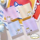 [Multi-Purpose Memo Pads Assorted] 80-Pack Cute Cartoon Sticky Notes - Solid Color, Self-Adhesive, Tear-Off, Assorted Colors, Office & School Supplies, Easy Post & Remove, Multi-Purpose Memo Pads
