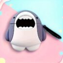 [Cute Shark] 3D cute cartoon shark shape soft silicone wireless earphone case | for Airpods 1/ 2/ 3/ Pro