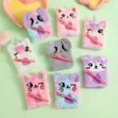 Adorable Mini Notebook with Cute Cat Design - Portable Small Diary with Pen Pocket, Ideal Gift for Students, Polyester Cover, Pink and White, Diary Accessories | Playful Design | Durable Cover