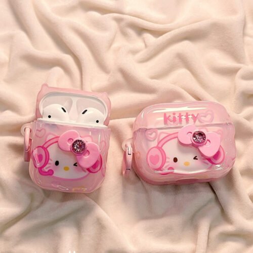 Sanrio Genuine Hello Kitty for AirPods 4th Generation Headphone Case AirPods 1/2nd Generation Headphone Case Wireless Wireless pro2 Headphone Bag Holiday Gift