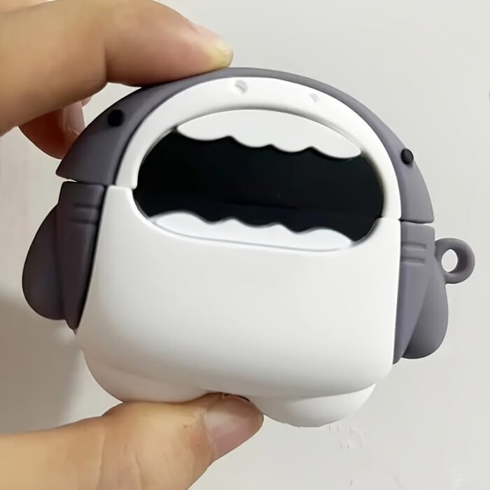 [Cute Shark] 3D cute cartoon shark shape soft silicone wireless earphone case | for Airpods 1/ 2/ 3/ Pro - Image 10