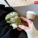 1pc 3D Cartoon Dinosaur Silicone Case for Apple for Airpods 1/2, Pro, 3 - Protective Cover with Lightning Design