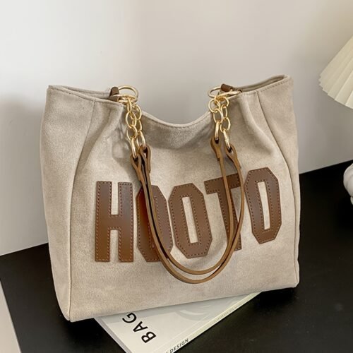 New Large-Capacity Handbag for WomenStylish Spring Commuter Shoulder BagCasual Simple Handheld Storage Bag