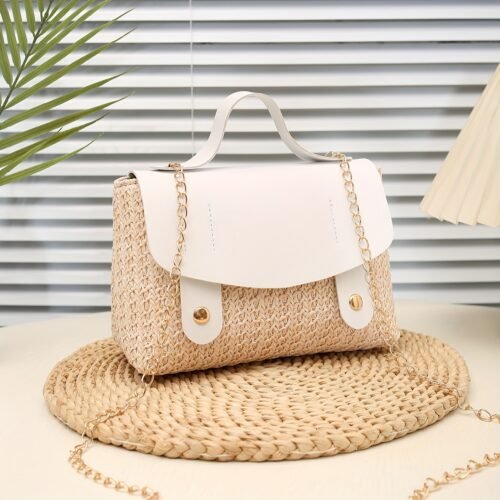 New Versatile Woven Bag Single Shoulder Crossbody Handbag