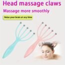 1pc Relaxation Essentials Manual Head Massager with Rolling Beads - Plastic Scalp Massager Claw for Meridian Activation and Stress Relief