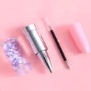 4pcs Creative Lipstick-Design Pens with Glitter Confetti Filling - Assorted Pastel Colors, Durable Plastic Fun Writing Stationery for Students, School Office Supplies & Prize Gifts, Student Gift Item | Playful Aesthetic | Sparkling Confetti, Cute Pens